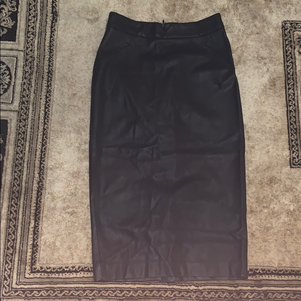 Leather Pencil Skirt